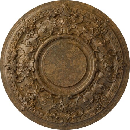 Ekena Millwork Jackson Ceiling Medallion (Fits Canopies up to 13 1/2"), 32 3/4"OD x 2 1/2"P, Rubbed Bronze CM32JARZS